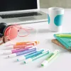 Surligneur stabilo swing cool modèle de poche avec agrafe tracé 1/3mm encre liquide pigmentée visible pochette 6 unités
