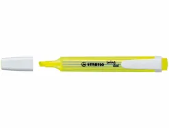 Surligneur stabilo swing cool modèle de poche avec agrafe tracé 1/3mm encre liquide pigmentée visible pochette 6 unités
