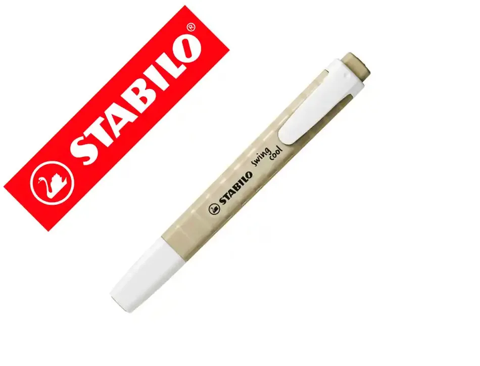 Surligneur stabilo swing cool naturecolors pointe biseautee trace 1/4mm coloris vert tilleul
