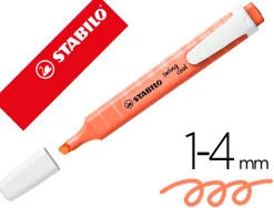 Surligneur stabilo swing cool pastel edition format stylo pointe biseautee trace 1/4mm clip coloris douceur de