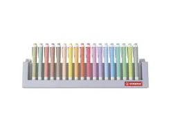 Surligneur stabilo swing cool naturecolors pointe biseautee largeur trace 1/4mm coloris assortis pack chevalet 18 uni
