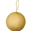 Suspension boule grane creative carton noel 6,5cm or