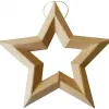 Suspension etoile graine creative carton noel 19x20x2,5cm