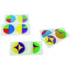 Symetrie et spatialisation rolf circle game 6 formes et 6 coloris 294 pieces 24 cartes modeles 12 supports