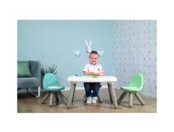 Table enfant smoby toys en plastique pieds souffles 4 enfants utilisation interieure 76x52x45cm