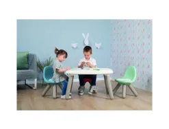 Table enfant smoby toys en plastique pieds souffles 4 enfants utilisation interieure 76x52x45cm