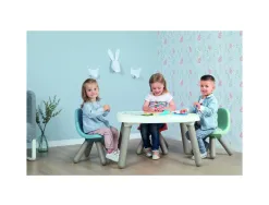 Table enfant smoby toys en plastique pieds souffles 4 enfants utilisation interieure 76x52x45cm