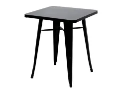 Table paperflow urban indoor/outdoor acier galvanise laque mat 730x600x600mm coloris noir