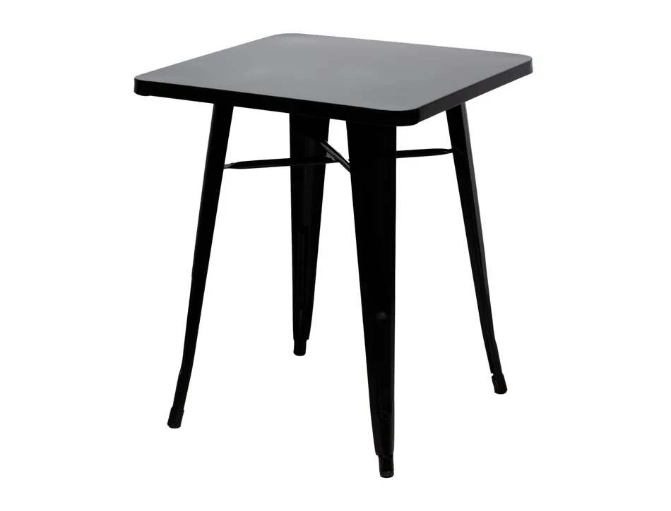 Table paperflow urban indoor/outdoor acier galvanise laque mat 730x600x600mm coloris noir