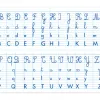 Tableau alphabet et seyes recto/verso bouchut grandremy pellicule effacable 5 oeillets de suspension