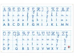 Tableau alphabet et seyes recto/verso bouchut grandremy pellicule effacable 5 oeillets de suspension