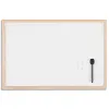 Tableau bi-office cadre bois magnétique 2 aimants 1 feutre noir système accrochage 40x60cm