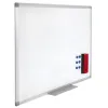 Tableau blanc juvénilia émaillé magnétique ultra résistant tôle acier lisse auget 30cm kit fixation inclus 60x90cm