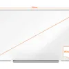 Tableau blanc nobo widescreen 40" emaille cadre mince systeme invisamount fixation masquee 89x50cm