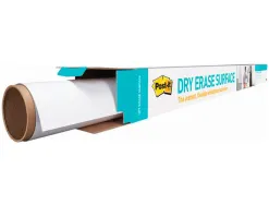 Tableau blanc post-it adhesif effacable en rouleau 1,219x2,42m