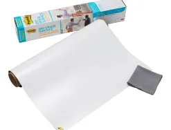 Tableau blanc post-it adhesif effacable en rouleau 1,219x1,829m