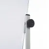 Tableau blanc q-connect à roulettes mélaminé double face pivotant cadre aluminium surface laquée ample auget 120x90cm