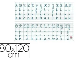 Tableau bouchut grandrémy alphabet effaçable 80x120cm carte couchée pelliculée 275g 5 oeillets métal de suspension