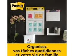 Tableau de reunion post-it easelpad bloc 20 feuilles blanches repositionnables 508x584mm