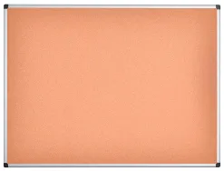 Tableau liege q-connect mural cadre aluminium resistance humidite accessoires fixation mur 1mm epaisseur 180x90cm