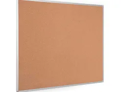 Tableau liège q-connect mural cadre aluminium résistance humidité accessoires fixation mur 1mm épaisseur 120x90cm