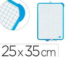 Tableau mini ardoise double face feutre brosse in clus 2 faces quadrillée/unie 24x33cm