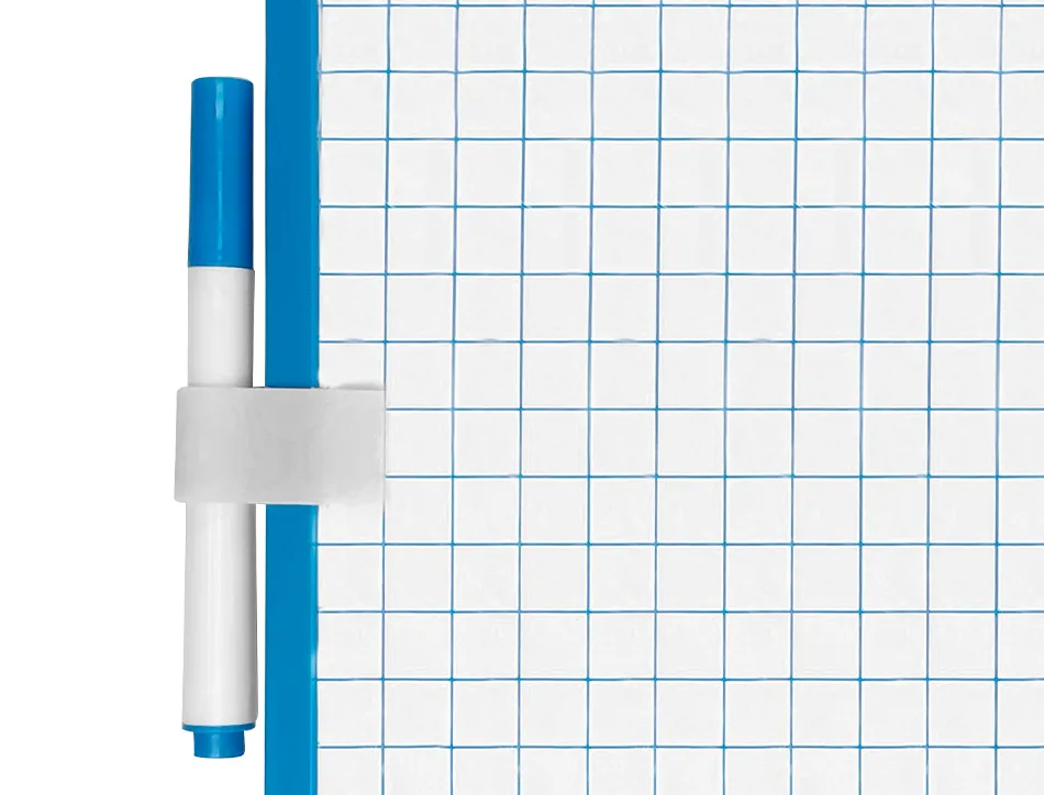 Tableau mini ardoise double face feutre brosse in clus 2 faces quadrillée/unie 24x33cm