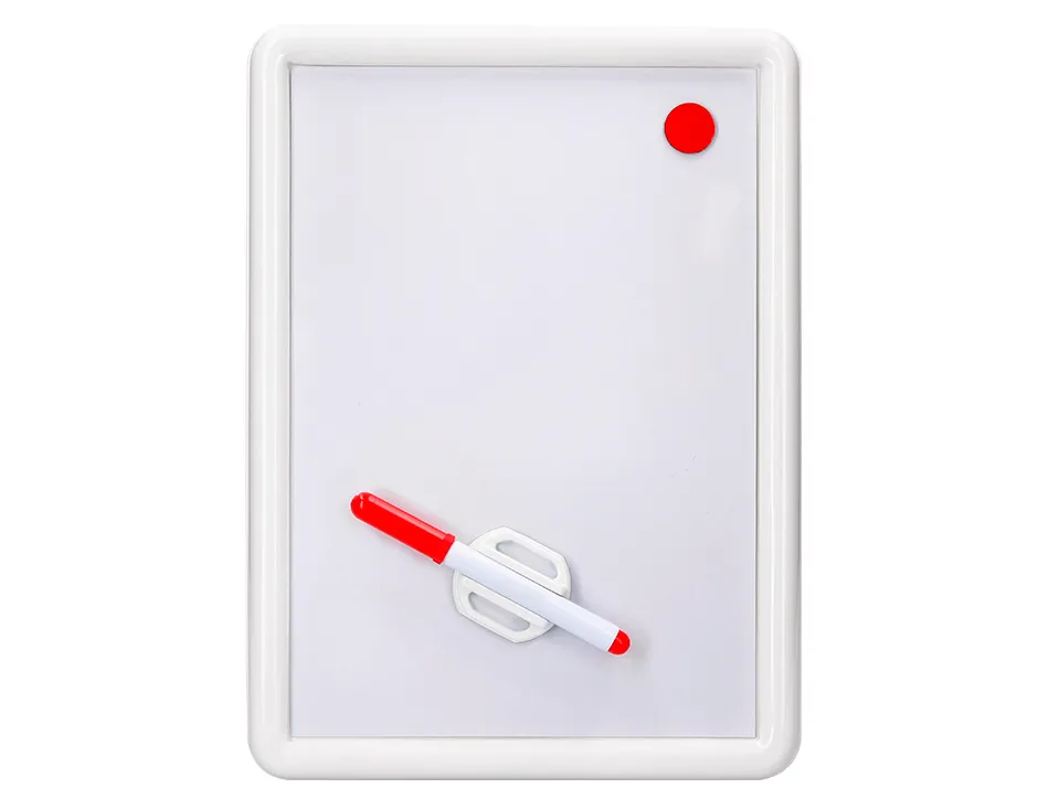 Tableau mini ardoise magnétique feutre brosse inclus 25x35cm coloris assortis