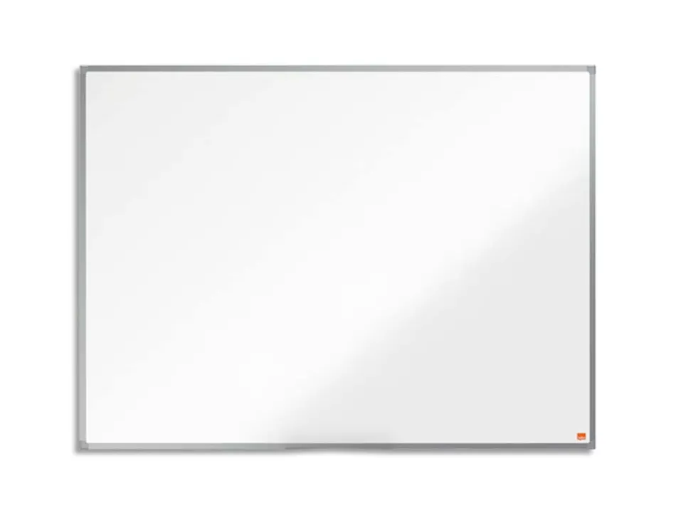 Tableau nobo blanc essence surface magnetique acier laque 1200x900mm cadre aluminium