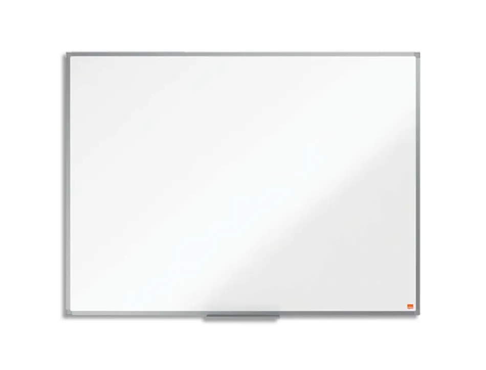 Tableau nobo blanc essence surface magnetique acier laque 1200x900mm cadre aluminium