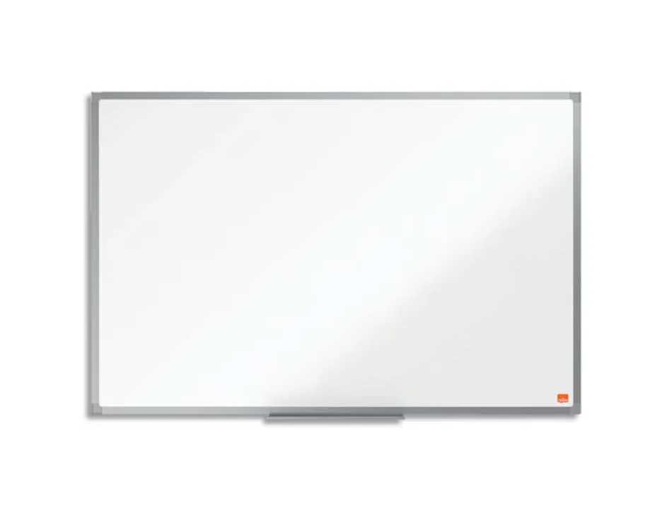 Tableau nobo blanc essence surface magnetique acier laque 900x600mm cadre aluminium