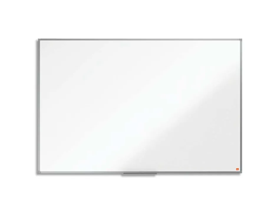 Tableau nobo blanc essence surface magnetique acier laque 1500x1000mm cadre aluminium