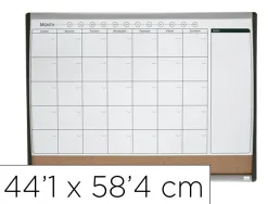 Tableau nobo surface laque 3 en 1 notes planning et liege pour affichage effacable a sec