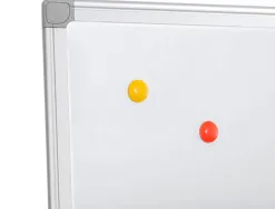 Tableau q-connect laqué magnétique cadre aluminium idéal collèges bureaux inclus accessoires fixation mur 200x100cm