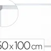 Tableau q-connect laqué magnétique cadre aluminium idéal collèges bureaux inclus accessoires fixation mur 150x100cm