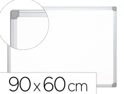 Tableau q-connect laqué magnétique cadre aluminium idéal collèges bureaux inclus accessoires fixation mur 90x60cm