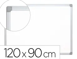 Tableau q-connect laqué magnétique cadre aluminium idéal collèges bureaux inclus accessoires fixation mur 120x90cm