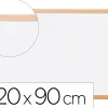 Tableau q-connect mélaminé cadre bois lisse lavable stabilité marqueurs spéciaux accessoires fixation mur 120x90cm
