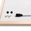 Tableau q-connect mélaminé cadre bois lisse lavable stabilité marqueurs spéciaux accessoires fixation mur 60x40cm
