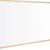 Tableau q-connect mélaminé cadre bois lisse lavable stabilité marqueurs spéciaux accessoires fixation mur 40x30cm