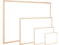 Tableau q-connect mélaminé cadre bois lisse lavable stabilité marqueurs spéciaux accessoires fixation mur 40x30cm
