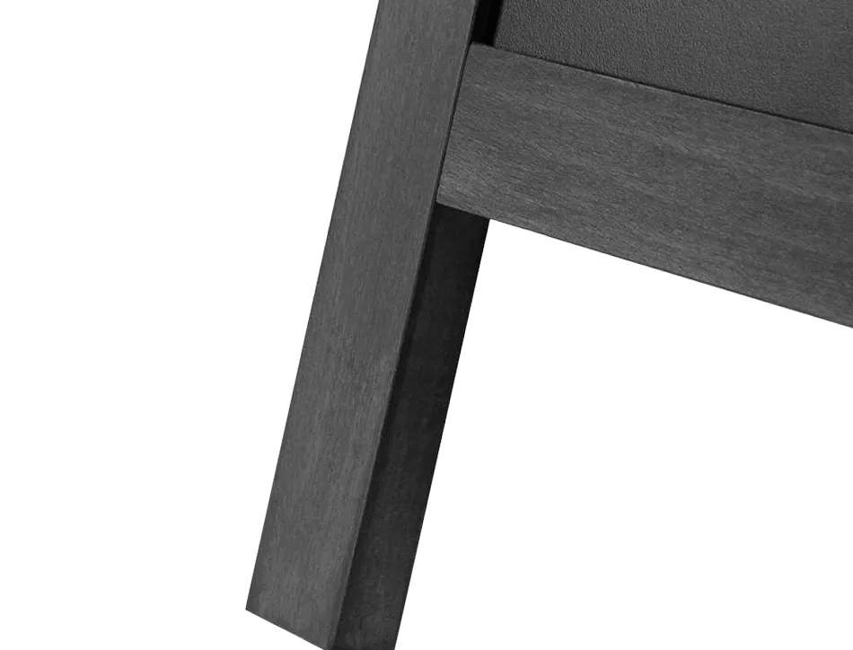 Tableau sol noir liderpapel bois hôtellerie chevalet double face marqueur type craie 75x135x52cm