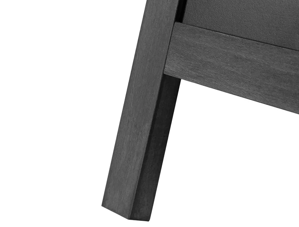 Tableau sol noir liderpapel bois hôtellerie chevalet double face marqueur type craie 55x85x52cm