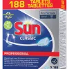 Tablettes lave-vaisselle sun professionnelles cycles courts boîte 188