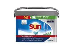 Tablettes pour lave vaisselle tout en un sun professional maxi pack 200 unites