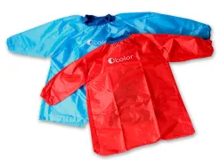 Tablier de protection lavable pour enfant de 2 4 ans couleur rouge