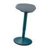 Tabouret assis leitz ergo active oscillant forme triangulaire hauteur reglable 57-82cm coloris noir