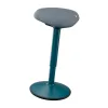 Tabouret assis leitz ergo active oscillant forme triangulaire hauteur reglable 47-64cm coloris gris fonce