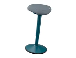 Tabouret assis leitz ergo active oscillant forme triangulaire hauteur reglable 47-64cm coloris gris fonce