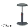 Tabouret ergonomique leitz ergo cosy active gris reglable 45 et 79cm